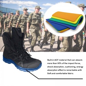 Vojenská armáda Taktické bojové boty Kotníková ochrana proti nárazu Vložky Materiály （ACF）